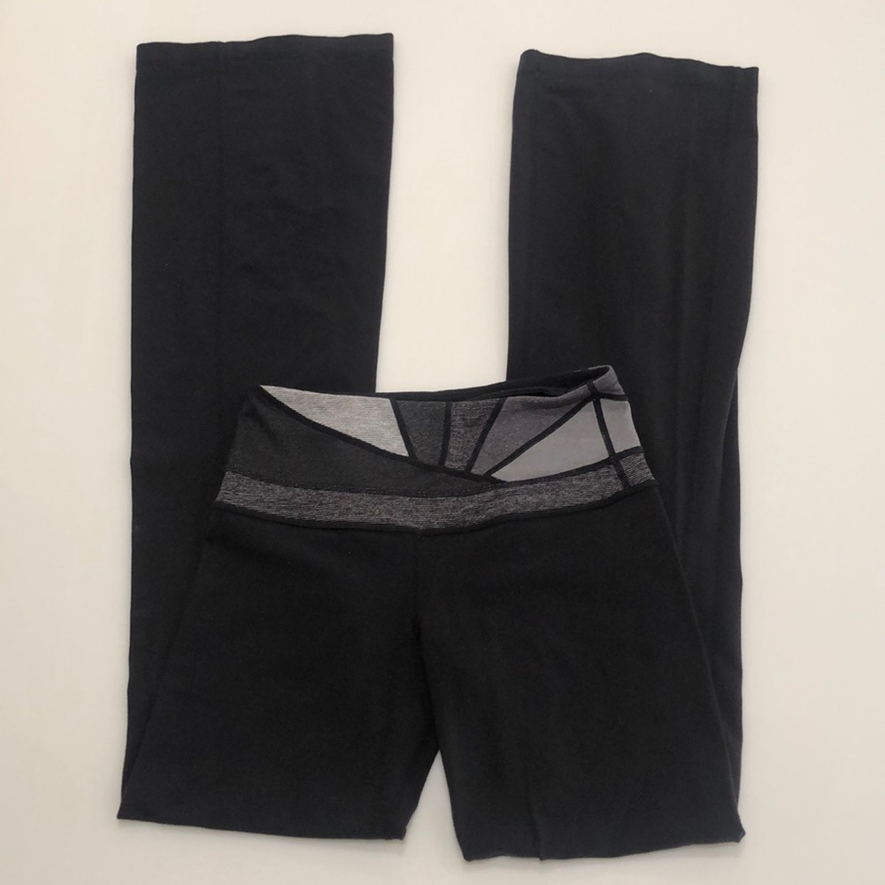 Lululemon Black Wide-Leg Yoga Pants